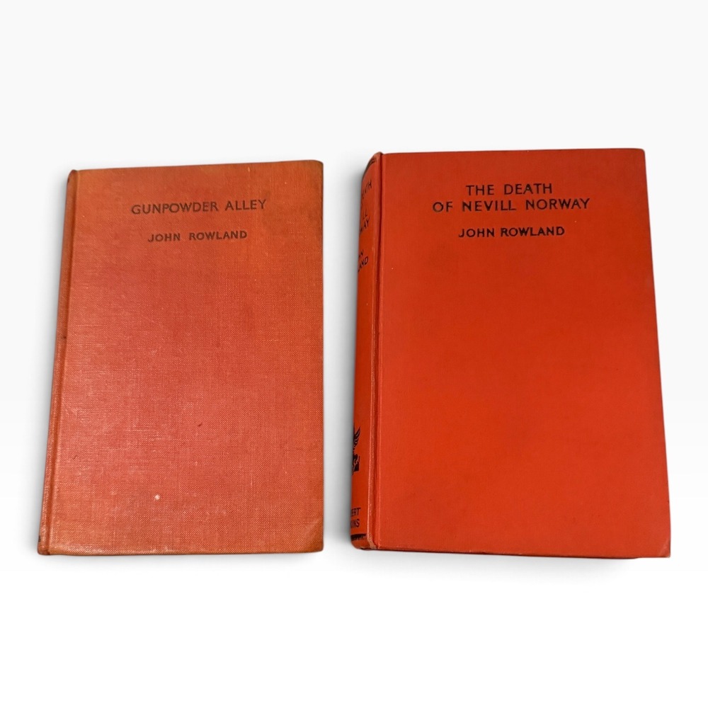 John Rowland Mystery Books Gunpowder Alley & Death of Nevill Norway 1st Printing
